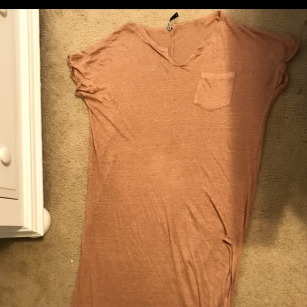 Cute Peach Flowey Dress